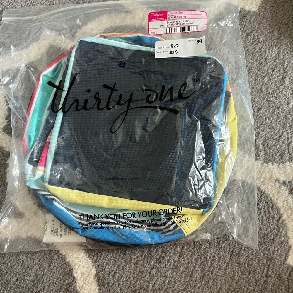 Thirty One - Mini Storage Bin in Patio Pop
